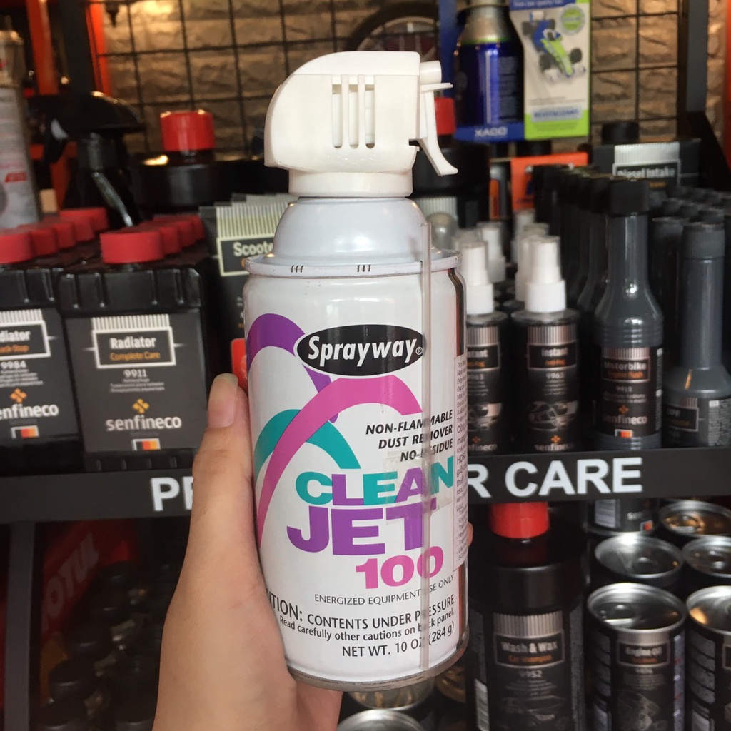 Chai Xịt Hơi Nén Tẩy Bụi, Chịu Nhiệt Cao Và Không Mang Hơi Nước Sprayway Clean Jet SW-805 284g