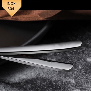INOX 304  Thìa Sinh Tố Cà Phê Cán Dài 20/24cm  Muỗng Thép Không Rỉ Trà Đào Chanh Đá