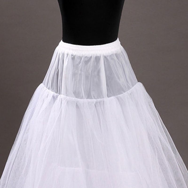 Vic 3 Lớp Lưới Cứng Mềm Hỗ Trợ Vòng Váy Cưới Lông Tơ Petticoat Cô Dâu Wedd