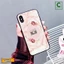 Ốp lưng iphone mặt kính in hình siêu đẹp siêu bền - Vân hồng hoa lá