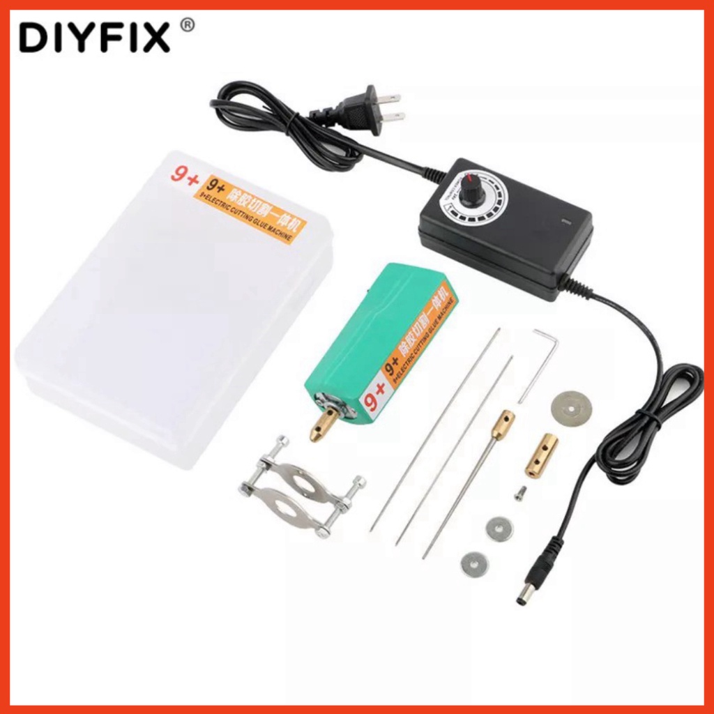 Máy cuốn keo vệ sinh keo màn hình, khung viền, pin E-FIXIT CJ9+ 5-12W/1A sửa chữa điện thoại