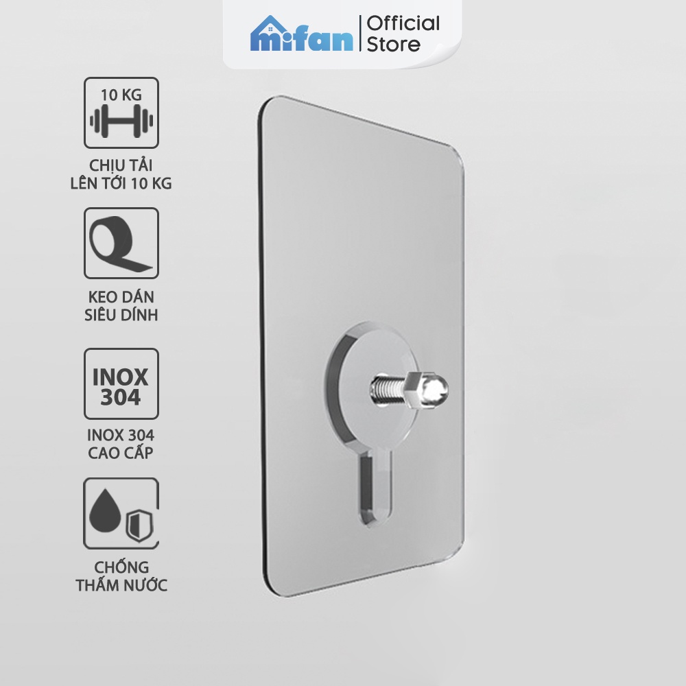 Ảnh Miếng Dán Tường Đinh Vít Treo Tường Siêu Chắc MIFAN - Treo Giá Kệ, Tranh Ảnh Trên Tường Không Cần Khoan Đục - Keo Dày 1