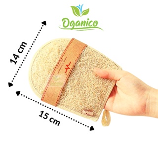 Găng tay xơ mướp bao tay tắm chà lưng kì ghét tẩy da chết tẩy tế bào chết body oganico