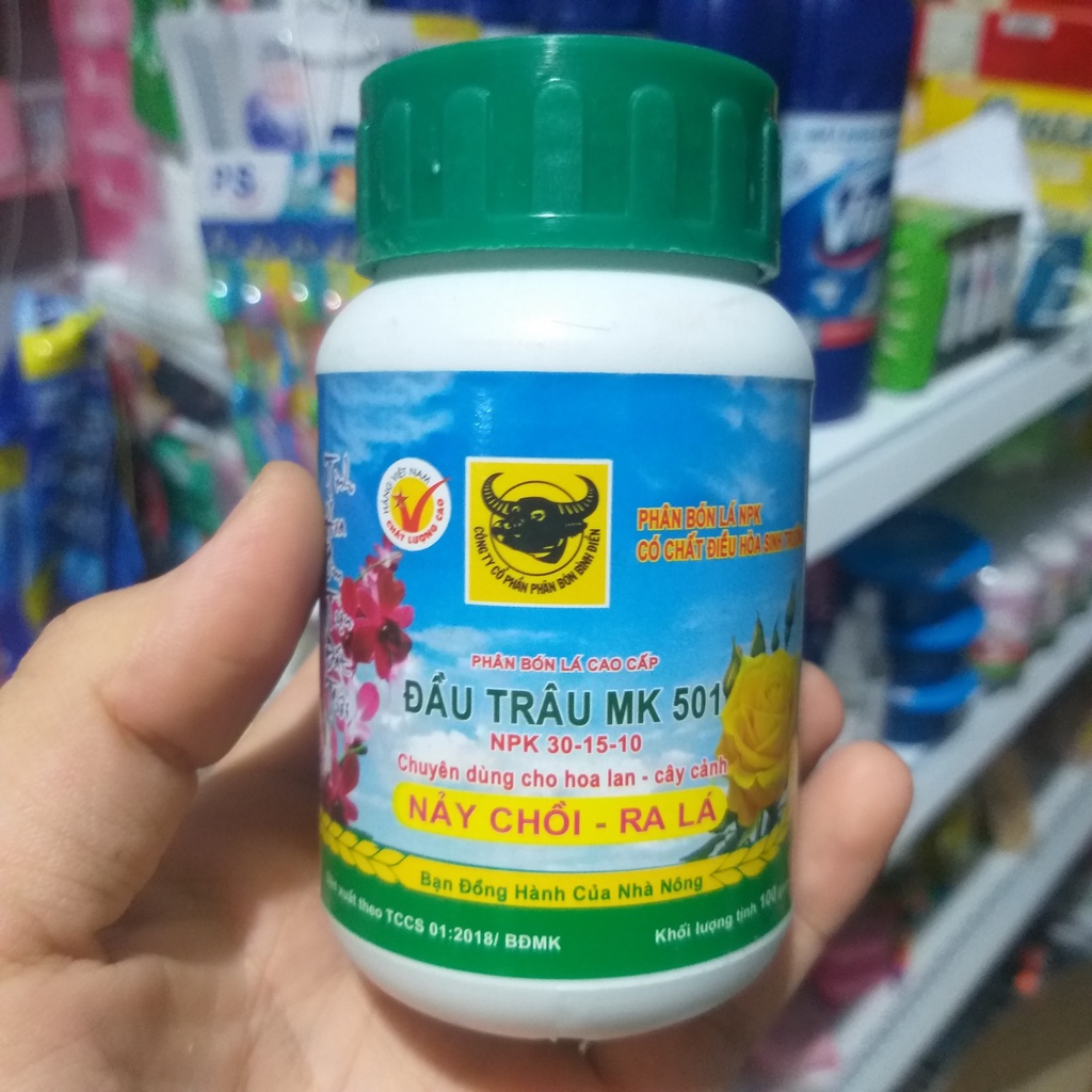 Phân bón lá ĐẦU TRÂU MK 501 (NPK 30-15-10) Nảy chồi ra lá | Shopee Việt Nam