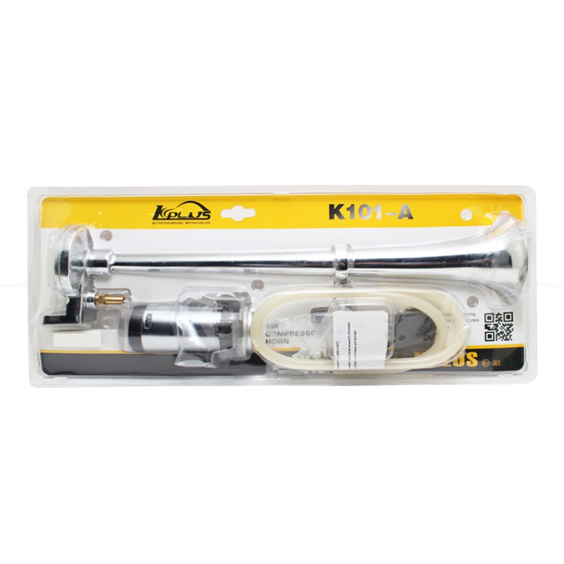 Kèn Hơi Xi 1 Loa KPLUS K101-A 24V (Rơ Le Và Mô Tơ)