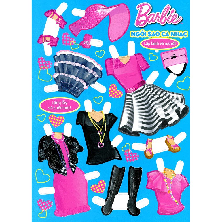Ảnh Sách Ghép Hình Barbie Thủ Công Dựng Hình Thời Trang Ngôi Sao Ca Nhạc 4