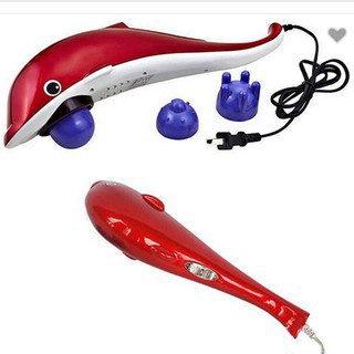 Máy Massage Cầm Tay Hình Con Cá Heo 3 Đầu( loại to)