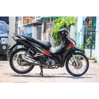 Tem Rời Dán Xe Future FI Mẫu Đen Đỏ Cực Đẹp , Hàng 3 Lớp Chất Lượng Cao .Team Decal