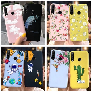 Ốp TPU dẻo màu trơn có họa tiết cho Huawei P30 Lite 2020 MAR-L21A Huawei P30 P30Lite Nova 4E MAR-LX2