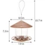 FUHUIOT Chim Ăn Gazebo Loại Nhà Trạm Thức Ăn Cho Thú Cưng Sân Vườn Ngoài Trời Đồ Dùng Cho Chim