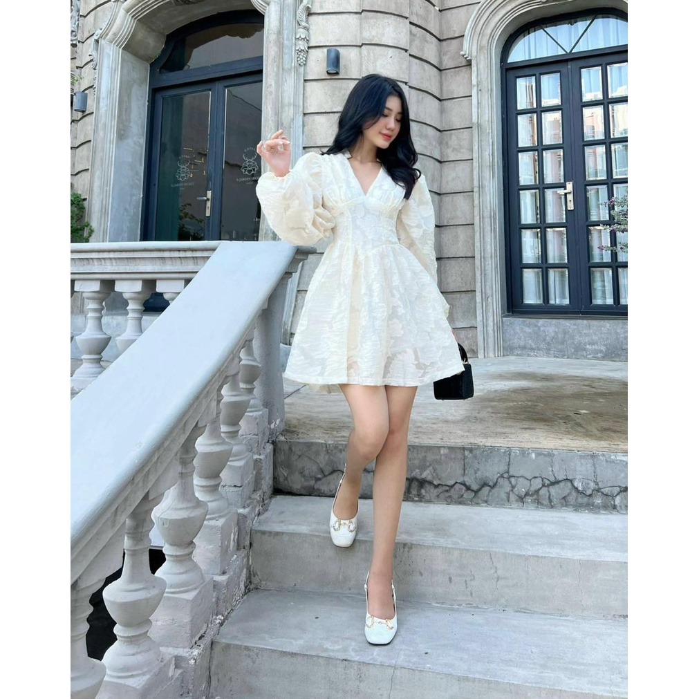 ĐẦM VÂN HOA CỔ TRỤ ⚡HỎA TỐC⚡ MEOINDAHOUSE