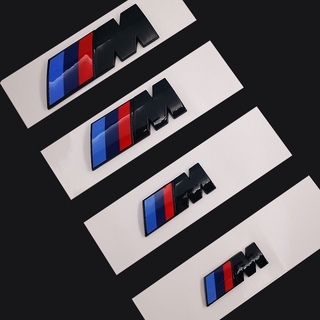 Nhãn Dán Xe BMW M Logo Power Sport E90 M3 M5 M7 Tự Động Lưới Tản Nhiệt Trước Biểu Tượng Phụ Kiện ABS Chất Liệu Xe Hơi