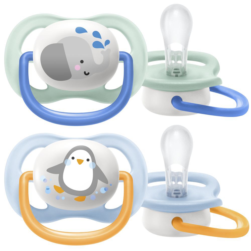 Ảnh Philips Avent núm ty ngậm thông khí 0-6 tháng, vỉ đôi SCF080/05 SCF080/06 4