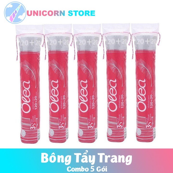 Bông tẩy trang Olea Cotton pads (120 + 20 miếng)