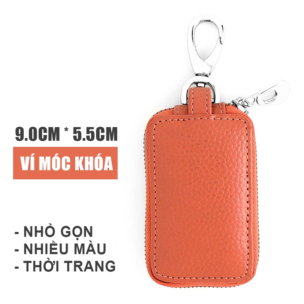 [MUA 1 TẶNG 1] Ví Móc Khóa GOAT W9078 Khóa kéo - 8x5,5cm - 7 màu