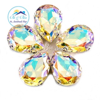 10 Viên Đá Đế Giọt Nước Hạt Pha Lê 10x14mm Đính Kết Trang Phục Thời Trang, Trang Trí Vương Miện - Bi & Bin Handmade Shop