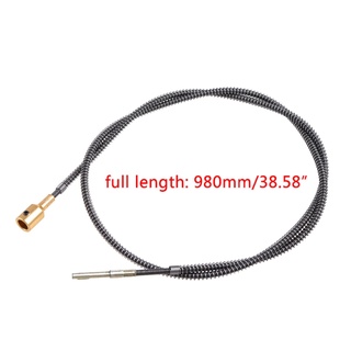 QUIM 98cm Lò xo bọc Pin loại cáp ống kim loại cho máy mài quay linh hoạt