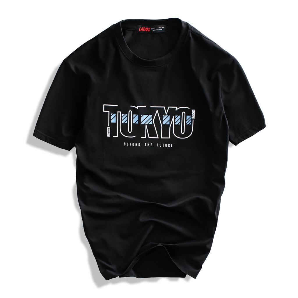 Áo thun Nam Nữ cotton phông rộng họa tiết TOKYO LADOS-19083, siêu thoáng mát, co giãn, màu sắc tươi trẻ dễ phối đồ