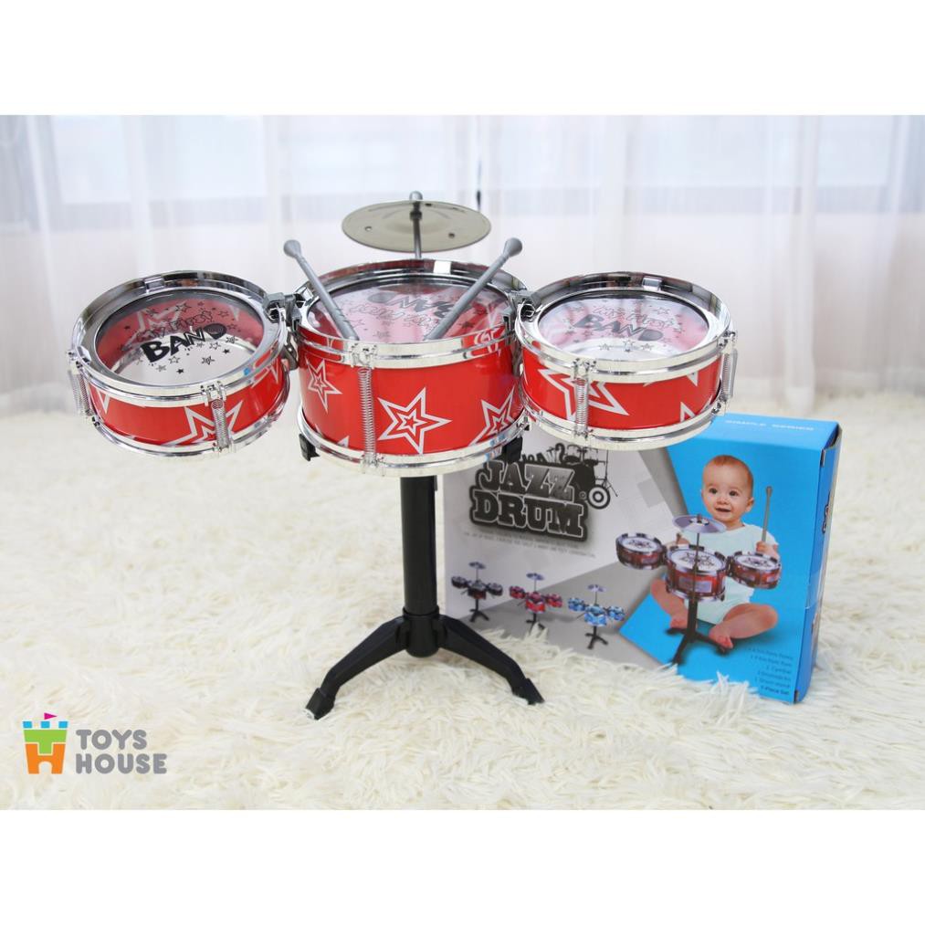 Ảnh Bộ Trống đồ chơi cho bé Jazz Drum Toys house Đồ chơi âm nhạc 3