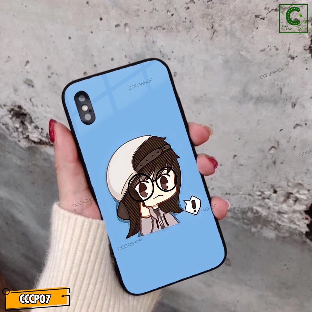 Ốp lưng iphone mặt kính in hình cực đẹp,sáng bóng- Cặp đôi tinh nghịch - 6/6plus/6s/6splus/7/7plus/8/8plus/x/.....