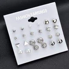 Set Khuyên Tai 12 Đôi Bông Tai Cho Nàng Diện Mỗi Ngày