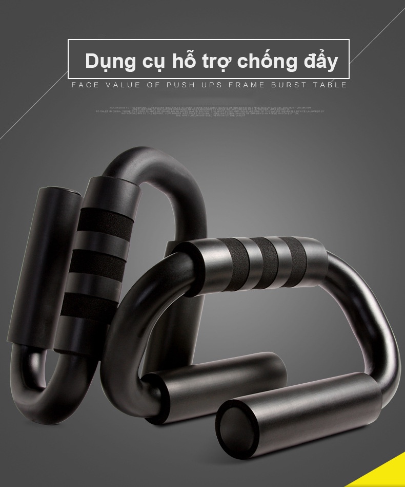 Mô tả Dụng Cụ Hít Đất Bảo Hành 12 Tháng Bộ Tập Chống Đẩy Tay Cầm Đệm Xốp Êm Ái Lõi Thép Chịu Lực Cao Cleacco DCHD Boro Sport - 1