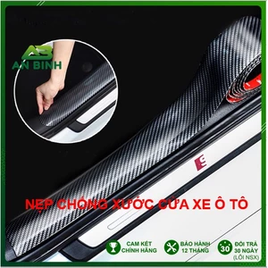 Nẹp Chống Xước Bước Chân Cửa Xe Ô Tô, Xe Hơi Mạ Cacbon Cao Cấp