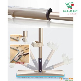 Cây Lau Nhà Thông Minh Tự Vắt Spin Mod Xoay 360 Độ Nhẹ Nhàng,  Chổi Lau Sạch Bụi Bẩn Dễ Dàng Sử Dụng Tặng Kèm 1 Bông Lau