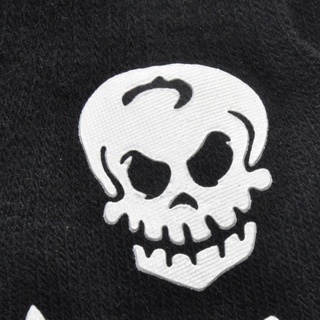 Ấm cúng Tập Đi Trẻ Em Halloween Skeleton Skull Găng Tay Nửa Ngón Phát Sáng Trong Bóng Tối Dạ Quang Ngón Co Giãn Dệt Kim Mitte