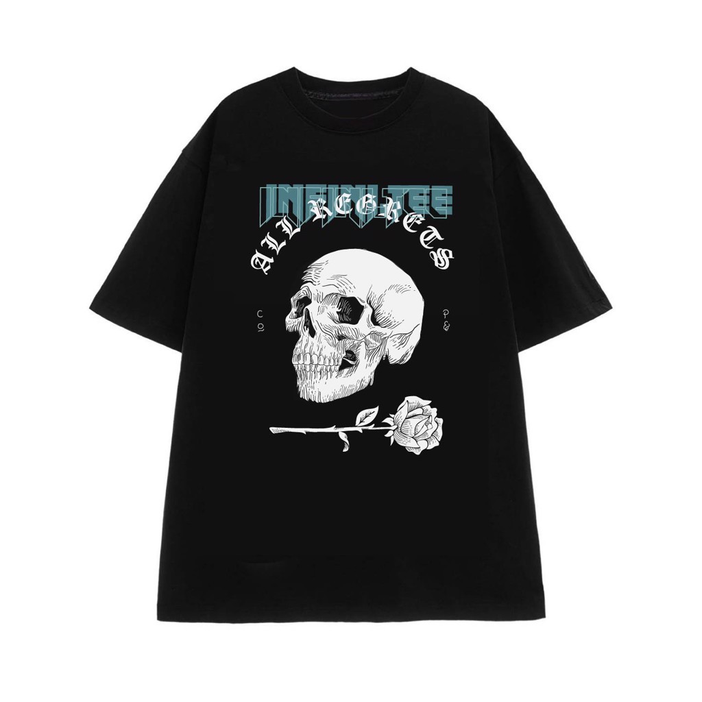 Áo thun INFINITEE Fni0296, Thun 100% Cotton - form rộng Unisex. Nữ