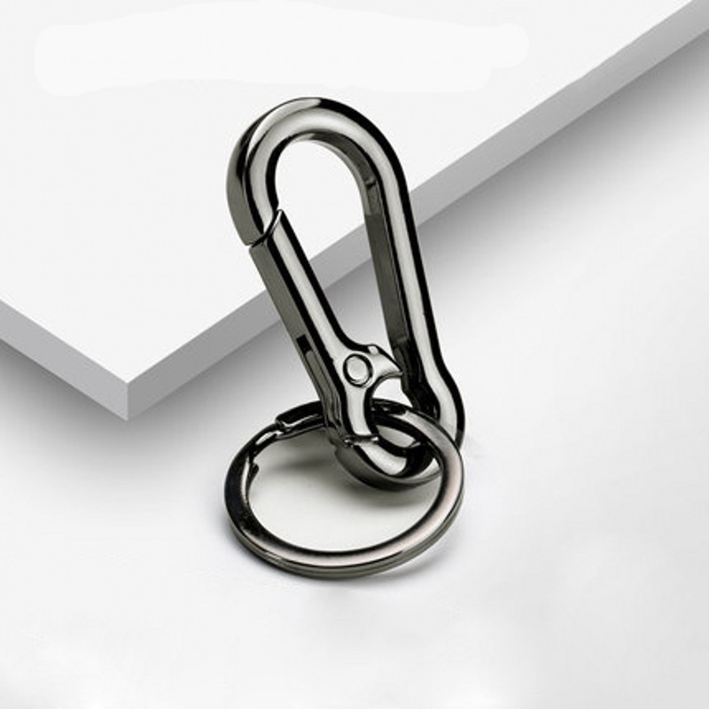 Móc Chìa Khóa Bằng Thép Không Gỉ Đơn Giản Chất Lượng Cao Chống Thất Lạc Trang Trí Xe Hơi