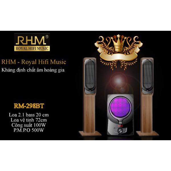 BỘ LOA RHM 298bt 3.1 RHM RM-298 BT CÔNG SUẤT 100W, KẾT NỐI CỔNG QUANG ...
