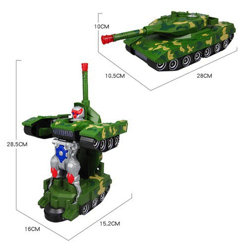 XE TĂNG BIẾN HÌNH ROBOT PIN ĐỒ CHƠI cho bé 3 tuổi