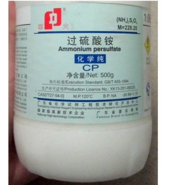 Chất Ammonium Persulfate Cas 7727 54 0 Nh4 2s2o8 Lọ 500g Amoni Per Sunfat Shopee Việt Nam