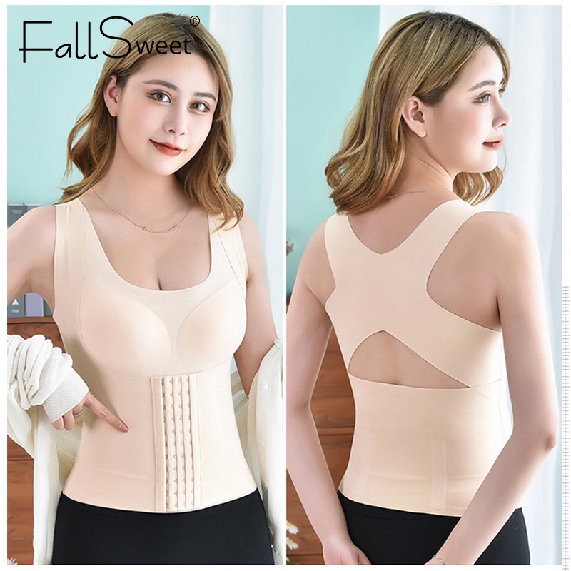 Ảnh Áo lót FALLSWEET định hình cơ thể 3 trong 1 không đường may dây chéo lưng 4