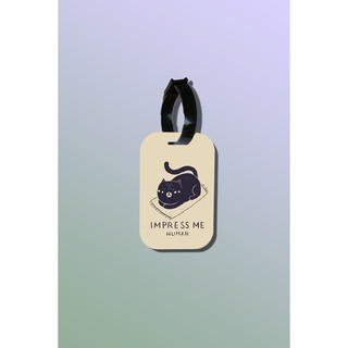 Tag hành lý là loại thẻ hành lý làm bằng gỗ ép cán nhựa cao cấp in hình thú cưng Pet Lovers - Impress Me Human