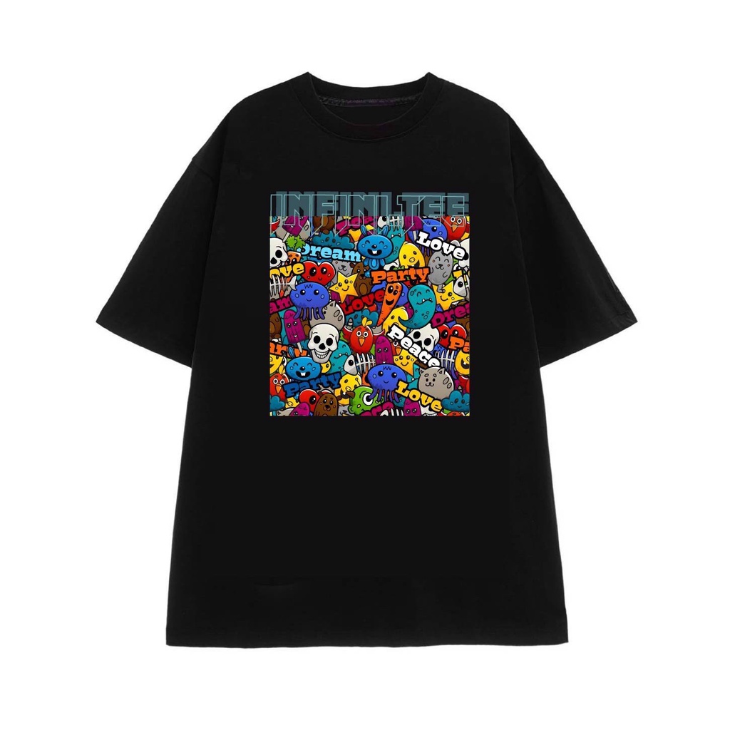 Áo thun INFINITEE Fni0367, Thun 100% Cotton - form rộng Unisex.