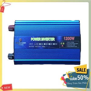 Bộ đổi điện 12v lên 220v MAXIPOWER 1200W thiết kế gọn nhẹ, an toàn khi sử dụng.