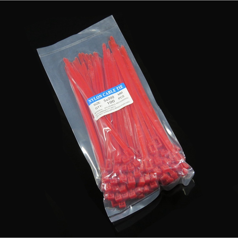 Set 100 Dây Rút Nhựa Nylon Tự Khóa Sắp Xếp Gọn Gàng Dây Cáp Có Thể Tái ...