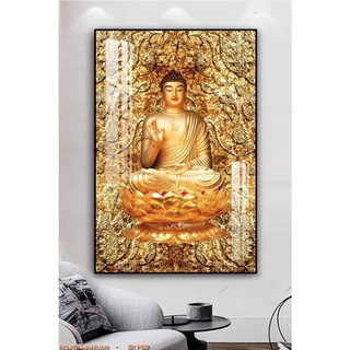 Tranh Treo Tường Đức Phật - Tranh Phật Giáo Treo Phòng Thờ Laminate Tráng Gương