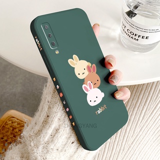 ốp lưng Samsung a50 a30s a7 2018 a750 a70 Ốp Điện Thoại TPU Silicone Hình Ba Chú Thỏ Đáng Yêu Kèm Dây Đeo Cho Samsung a50 a30s a7 2018 a750 a70