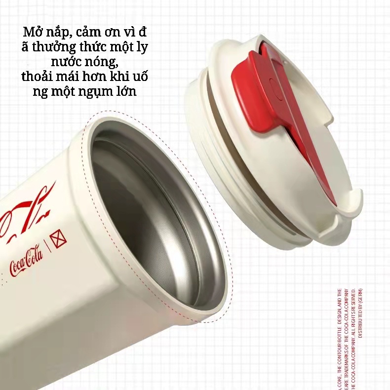 Ảnh Cốc cà phê cách nhiệt  germ bằng thép không gỉ cấp y tế 316 được Coca-Cola ủy quyền 4
