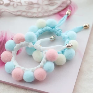 Vòng Đeo Cổ Bằng Cotton Đính Bóng Lông Dành Cho Thú Cưng