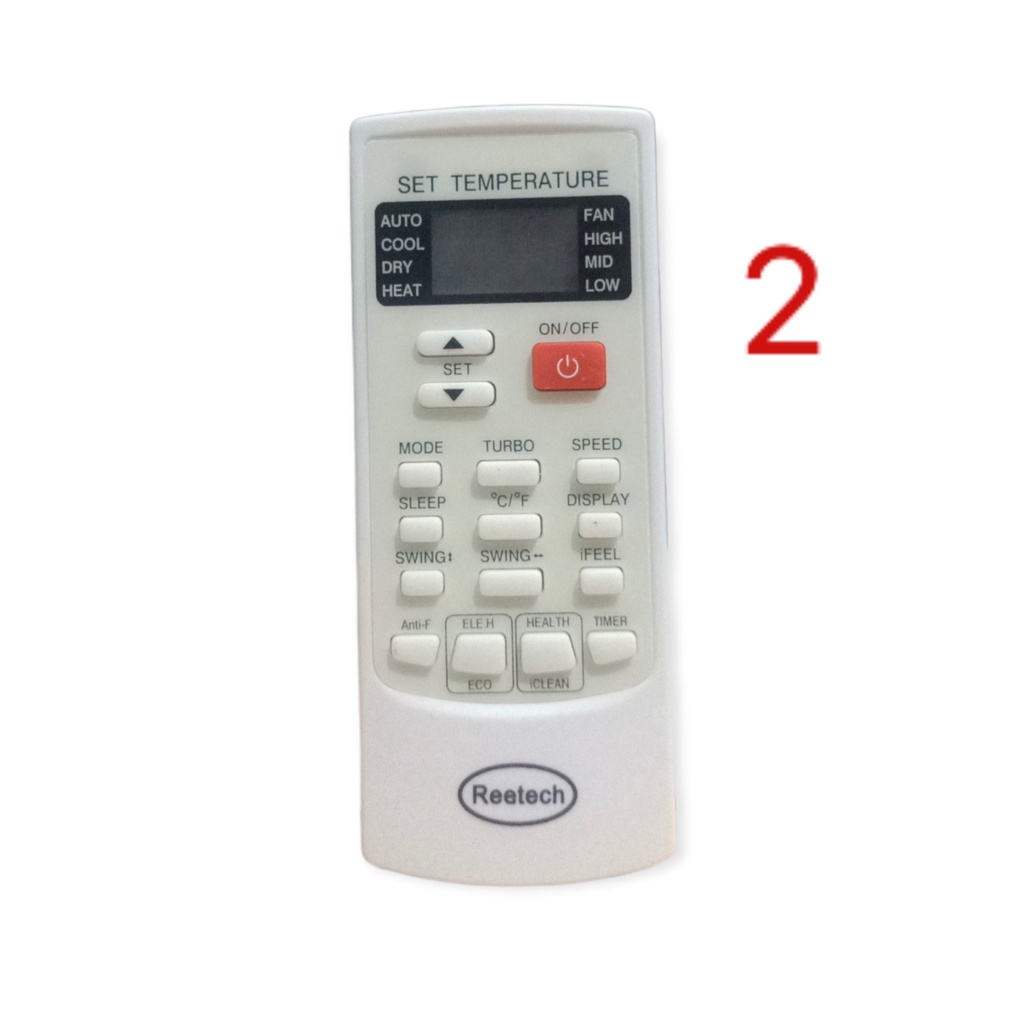Điều khiển máy lạnh Reetech nhiều loại ( tặng cặp pin ) / Remote máy lạnh Reetech