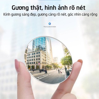 BỘ 2 CHIẾC GƯƠNG CẦU LỒI XÓA ĐIỂM MÙ CHO XE Ô TÔ