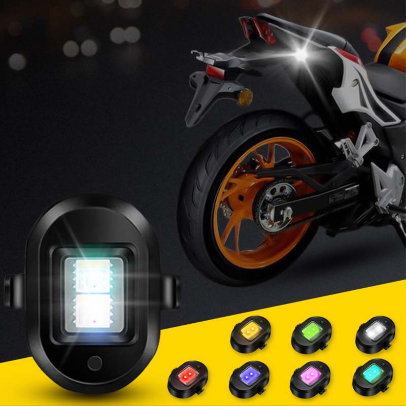 Đèn cảnh báo xe máy SEAMETAL sạc USB nhiều chế độ ánh sáng thông dụng