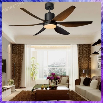 Quạt Trần Đèn - Quạt Đèn Trang Trí Phòng Khách 6 Cánh Quạt Trần Trang Trí_Quạt trần đèn đẹp BH 10 Năm