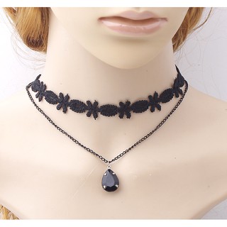 Dây chuyền choker giọt nước BHDC231