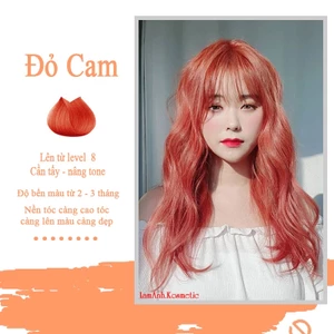 Thuốc nhuộm tóc màu ĐỎ CAM - ORANGE RED 100ml màu nhuộm lên chuẩn tone