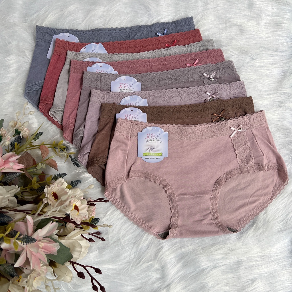 Quần lót nữ cotton viền ren cao cấp mềm mịn co giãn tốt | Shopee Việt Nam